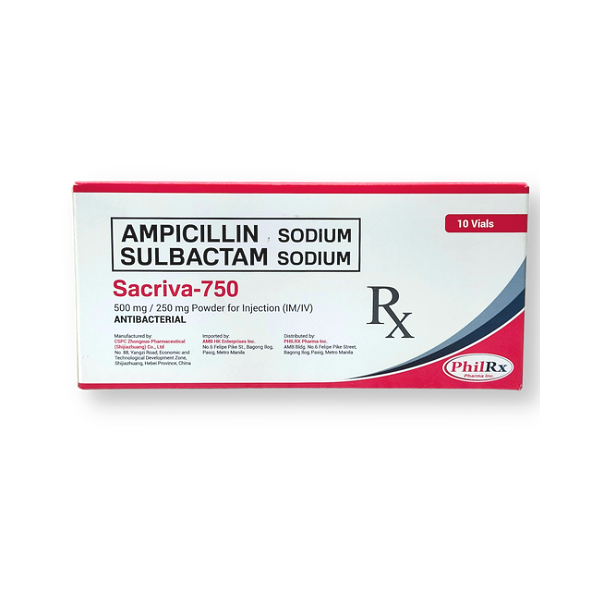 Ampicillin + Sulbactam 750mg, Powder Phil Generic Medicine