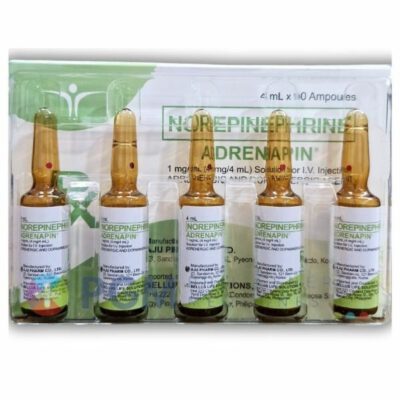 Norepinephrine 1mg/ml(4mg/4ml)/ampules (ADRENAPIN) - Image 2