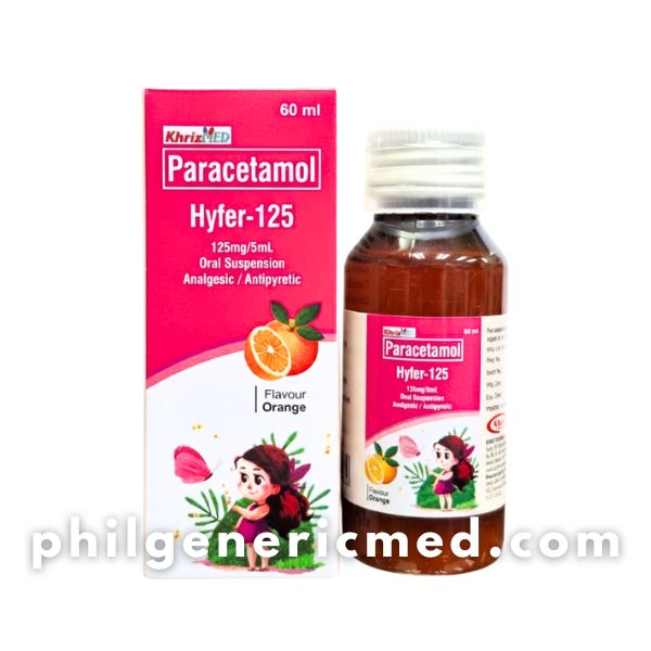 Paracetamol HYFER-125 125mg/5mL Oral Suspension 60mL - Image 2