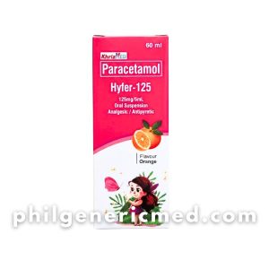 Paracetamol HYFER-125 125mg/5mL Oral Suspension 60mL