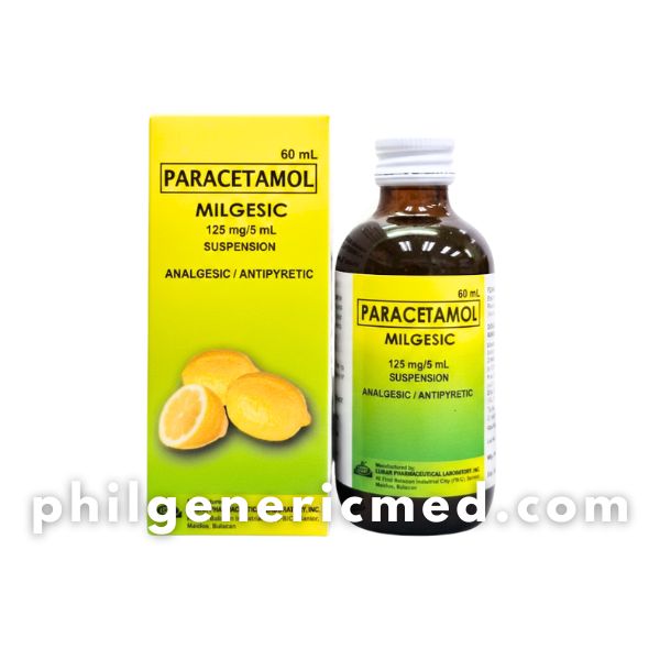 Paracetamol MILGESIC 125mg/5mL Oral Suspension 60mL - Image 2