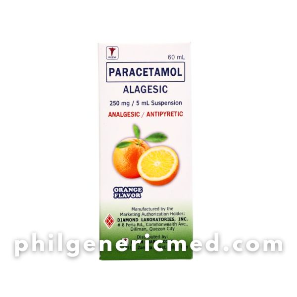 Paracetamol ALAGESIC 250mg/5mL Oral Suspension 60mL