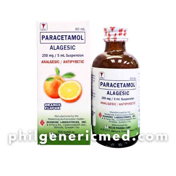 Paracetamol ALAGESIC 250mg/5mL Oral Suspension 60mL - Image 2