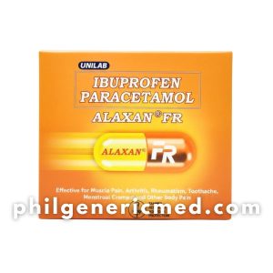 Ibuprofen Paracetamol ALAXAN FR 200mg/325mg Capsule 100's