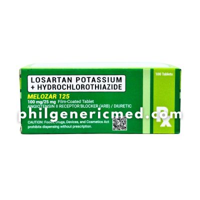 Losartan Potassium + Hydrochlorothiazide MELOZAR 125 100mg/ 25mg Tablet