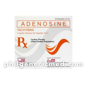 Adenosine TACHYBAN Solution for Injection 3mg/mL Ampoules 2mL x 5's