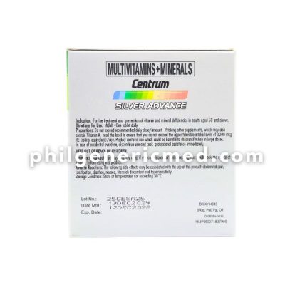 Multivitamins + Minerals Tablet CENTRUM SILVER ADVANCE 100's - Image 3