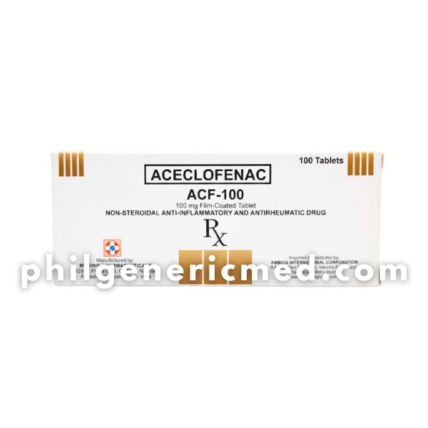 Aceclofenac ACF-100 100mg Tablet 100's