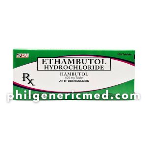 Ethambutol Hydrochloride HAMBUTOL 400mg Tablet 100's