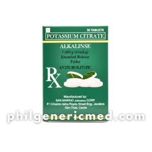 Potassium Citrate ALKALINSE 1.080g Tablet 30's
