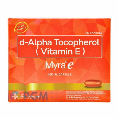 d-Alpha Tocopherol ( Vitamin E ) 400I.U. Capsule ( MYRA E )