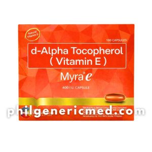 D-Alpha Tocopherol MYRA E Vitamin E 400I.U. Capsule 100's