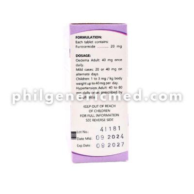 FUROSEMIDE 20mg Tablet 100's - Image 3