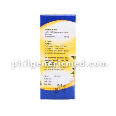 Ambroxol Hydrochloride BROXOLVAN 15mg/5ml Syrup 60mL - Image 3