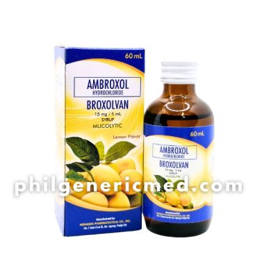 Ambroxol Hydrochloride BROXOLVAN 15mg/5ml Syrup 60mL - Image 4