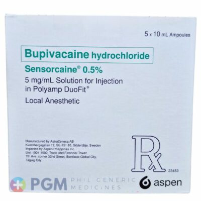 Bupivacine Hydrochloride 5mg/ml/5x10ampules (SENSORCAINE 0.5%)