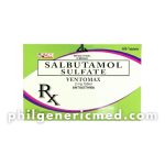 Salbutamol Sulfate VENTOMAX 2mg Tablet 100's