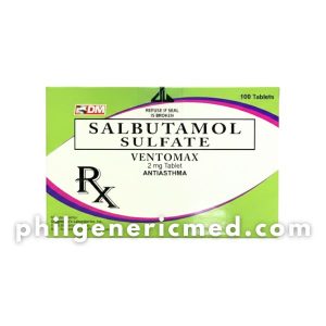 Salbutamol Sulfate VENTOMAX 2mg Tablet 100's