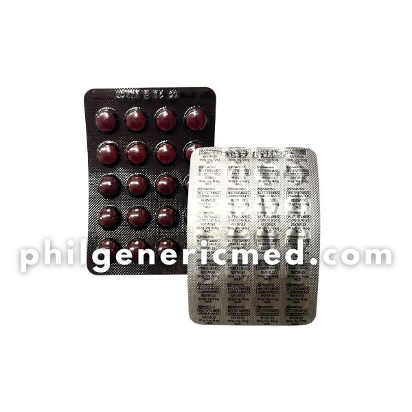 Multivitamins REVITAPLEX Vitamin B1+B6+B12 100mg/5mg/50mcg Tablet 100's - Image 2