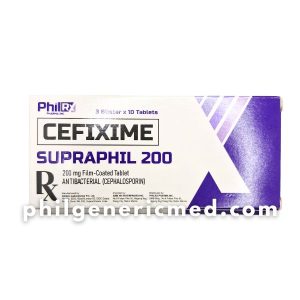 Cefixime SUPRAPHIL 200 200mg Tablet 30's