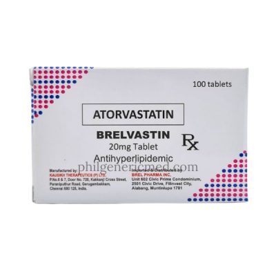 Atorvastatin 20mg Tablet 100's