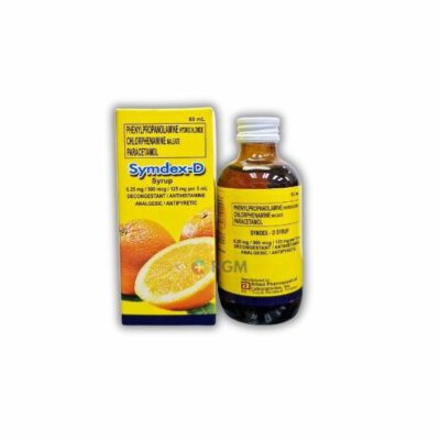 Symdex 6.25mg/500mcg/125mg per 5ml/60ml Syrup SYMDEX-D - Image 2