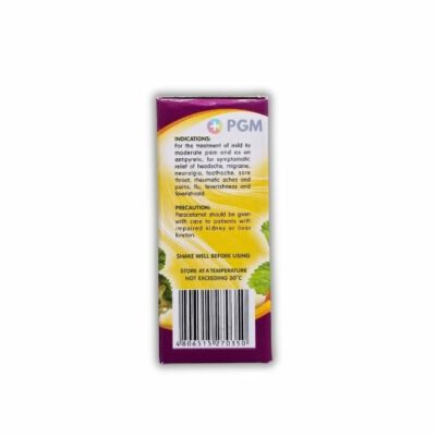 Paracetamol 125mg/5ml/60ml Syrup NOVAMOL - Image 3