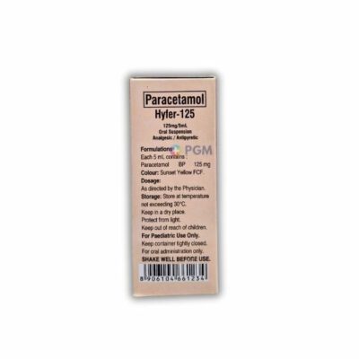 Paracetamol 125mg/5ml/60ml Syrup HYFER-125 - Image 3