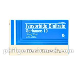 Isosorbide Dinitrate SORBANCE-10 10mg Tablet  100's