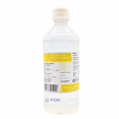 5% Dextrose in 0.9% Sodium Chloride 500ml ( EURO-MED )