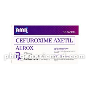 Cefuroxime Axetil AEROX 500mg Film-Coated Tablet 10's