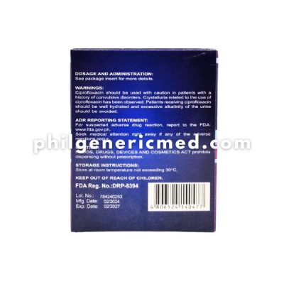 Ciprofloxacin CYFROX 500mg Tablet 100's - Image 4