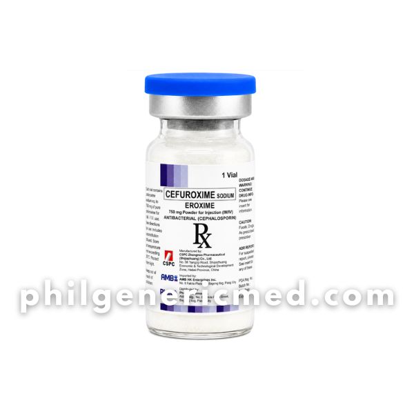 Cefuroxime EROXIME 750mg Powder for Injection (IM/IV) Vials 10's - Image 2