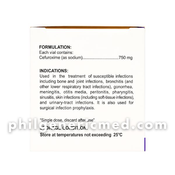Cefuroxime EROXIME 750mg Powder for Injection (IM/IV) Vials 10's - Image 4