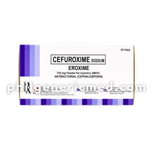 Cefuroxime EROXIME 750mg Powder for Injection (IM/IV) Vials 10's