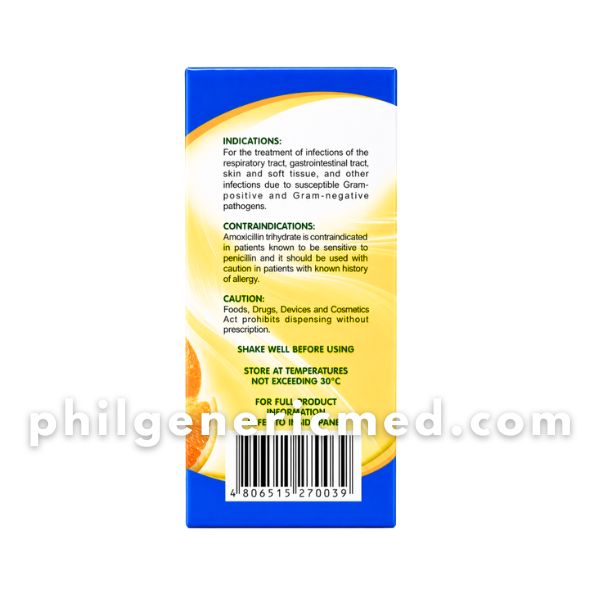 Amoxicillin VAROLOX 125mg/5mL Powder for Oral Suspension Syrup (Orange Flavor) 60ml 1's - Image 4