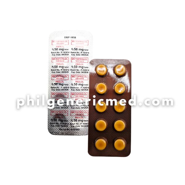 Metoprolol Tartrate PROLOL 50mg Tablet 100's - Image 2