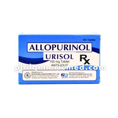 Allopurinol URISOL 100mg Tablet 100's