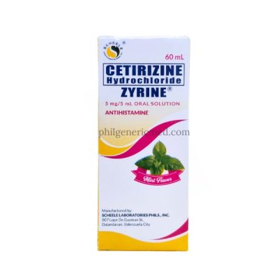 Cetirizine 5mg/5ml/60ml Syrup