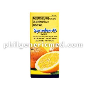 Symdex SYMDEX-D 6.25mg/500mcg/125mg per 5ml Syrup 60ml