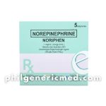 Norepinephrine NORIPHEN 1mg/mL (4 mg/4 mL) Ampoules 5's