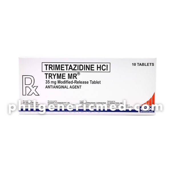 Trimetazidine HCI TRYME MR 35mg Tablet 10's