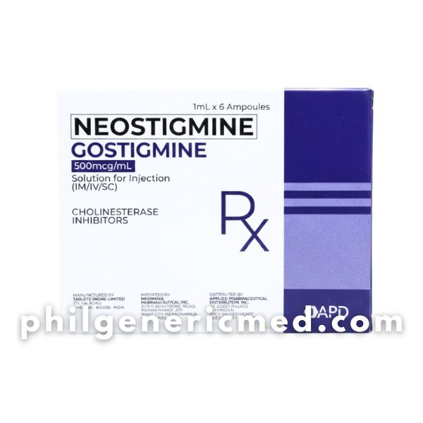 Neostigmine Methylsulfate GOSTIGMINE 0.5 mg/mL Injection 1mL Ampoule 6's