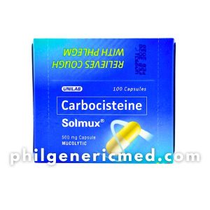 Carbocisteine SOLMUX 500mg Capsule 100's
