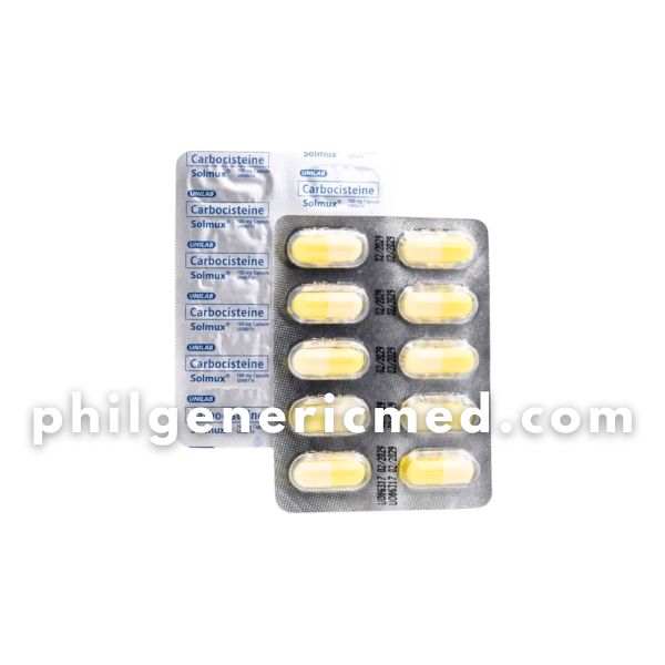 Carbocisteine SOLMUX 500mg Capsule 100's - Image 2