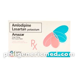 Amlodipine 5mg / Losartan Potassium AMAZAR 50mg Tablet 30's