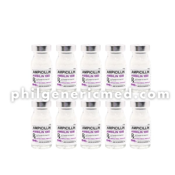 Ampicillin AMBILIN 1000 1g Powder for Injection (IM/IV) Vial 10's - Image 2