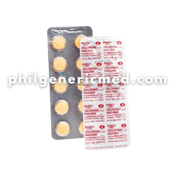 Diclofenac Sodium PHILFLAM DR 50mg Tablet 100's - Image 2