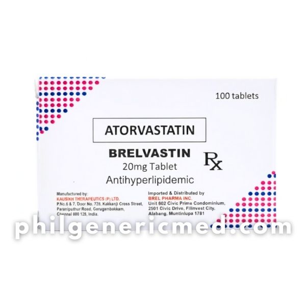 Atorvastatin BRELVASTIN 20mg Tablet 100's
