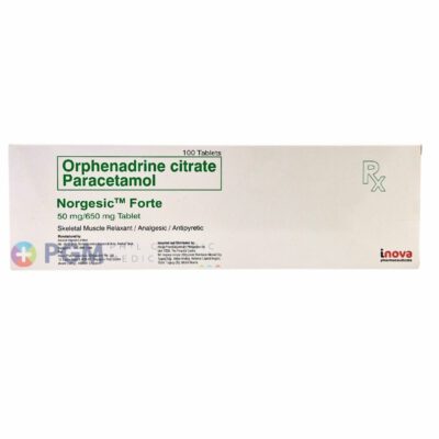 Orphenadrine Citrate Paracetamol 50mg / 650mg / Tablet ( NORGESIC FORTE )